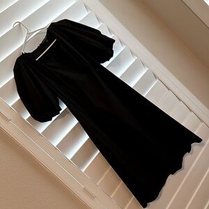 Banana Republic Puff Sleeve Little Black Dress 2